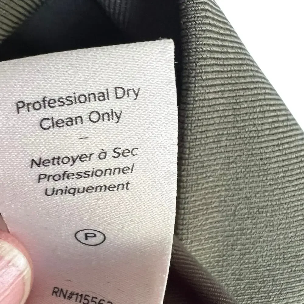 Cinq à Sept Giles Olive Cupro Cargo Jogger Pants Quiet Luxury M - Picture 8 of 10